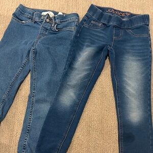 Justice and H&M Kids Classic Blue Jeans Duo